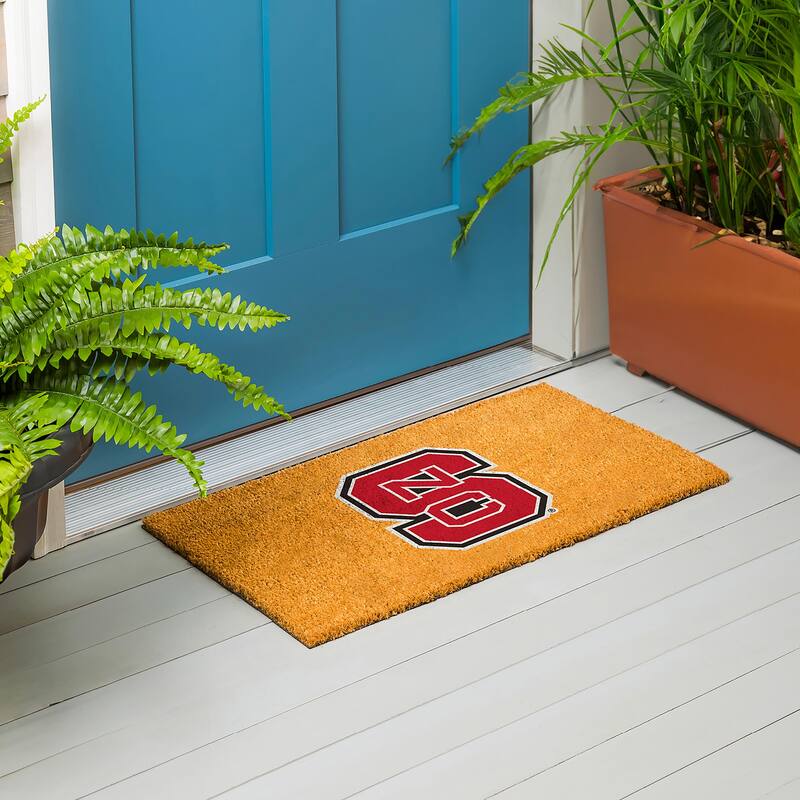 North Carolina State University Full Color Indoor/Outdoor Coir Mat - 28" x 16"