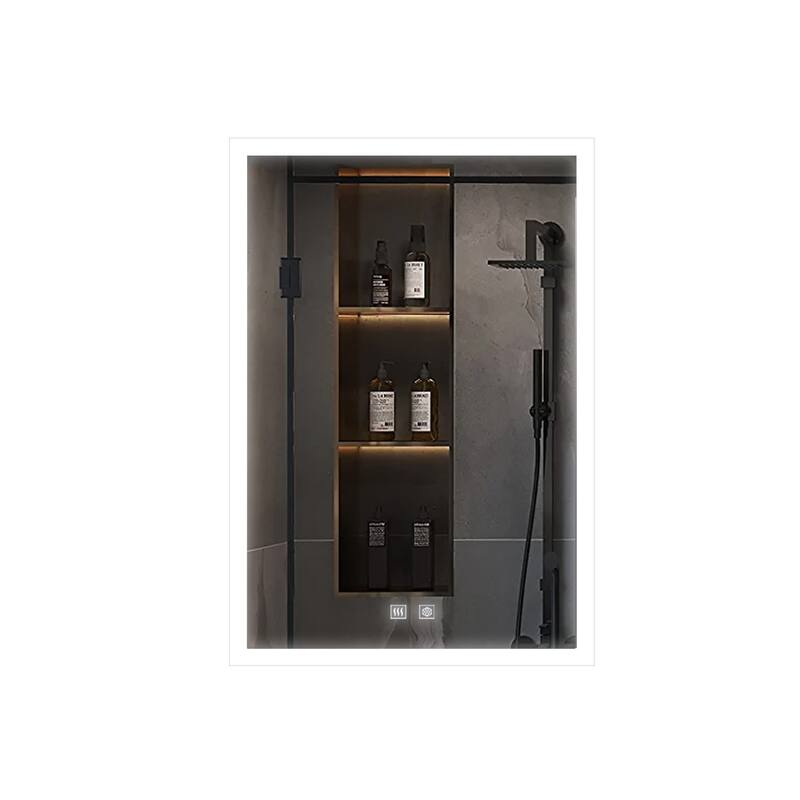 Mesa Surface-Mount LED Mirror Medicine Cabinet with Defogger