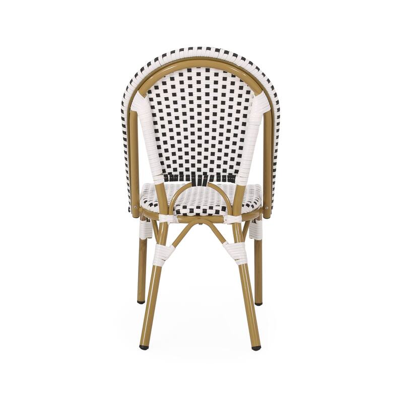Elize Outdoor French Cafe Chairs (Set of 4) by Christopher Knight Home