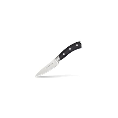 Dura Living Elite 3.5 inch Paring Knife - Forged High Carbon German Stainless Steel Blade, Black
