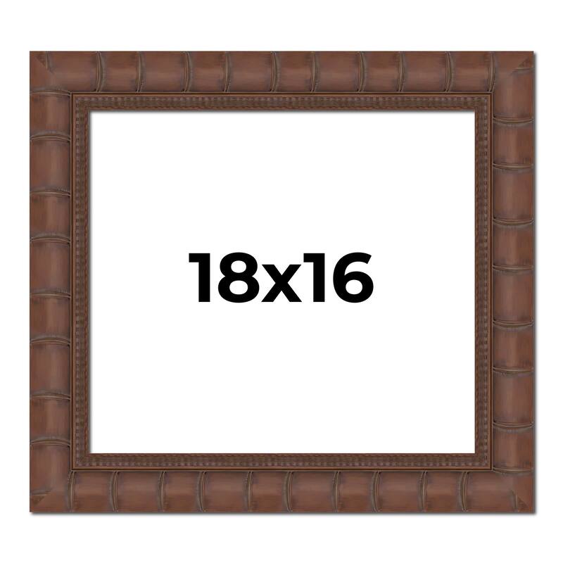 18x16 Frame Pewter Solid Wood Picture Frame Width 1.625 Inches | Interior Frame Depth 0.6875 Inches