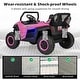 preview thumbnail 27 of 27, 12V 2-Seater Kids Ride on UTV with Slow Start Function Music - 46.5” x 29” x 28”(L x W x H)