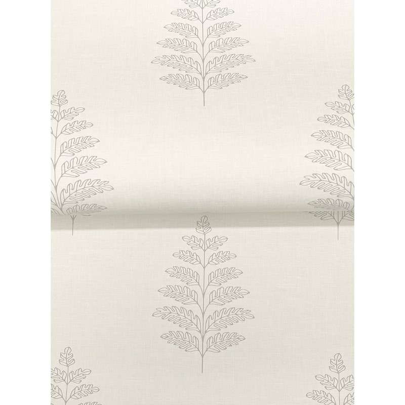 Chesapeake Frond Cream Leaf Wallpaper