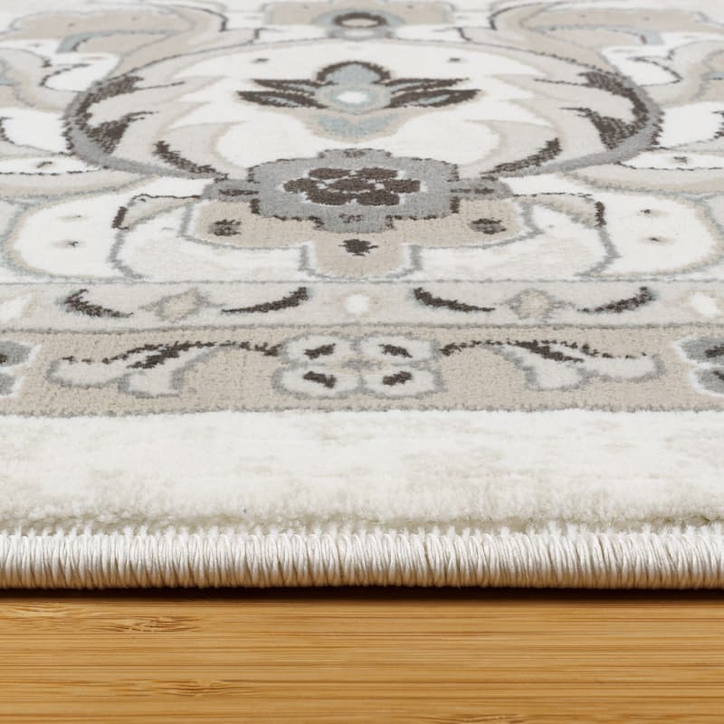 Gertmenian Majestic Moena Traditional Oriental Floral Medallion Wide Border Area Rug