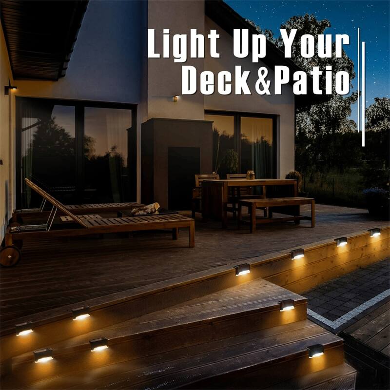 Warm light-32PCS Led Solar Deck Light