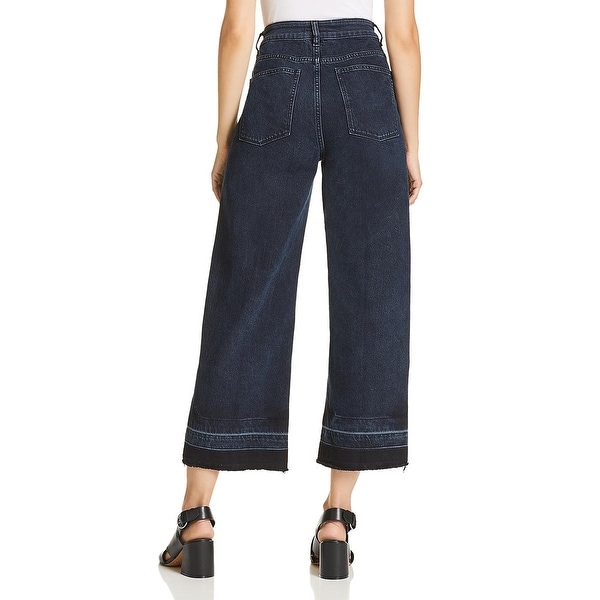 wide leg fringe jeans