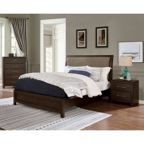 Furniture of America Yra Farmhouse Walnut 3-piece Bedroom Set