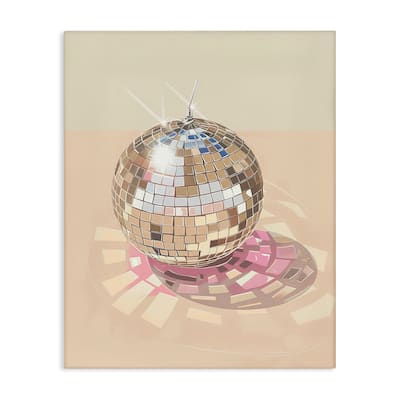 Stupell Dazzling Disco Ball Refraction Canvas Wall Art Design By Arlington Prints