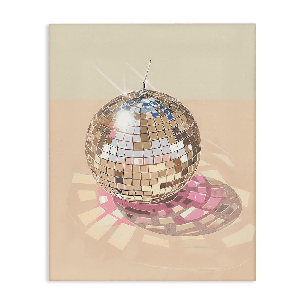 Stupell Dazzling Disco Ball Refraction Canvas Wall Art Design By Arlington Prints