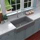 preview thumbnail 6 of 60, Karran Retrofit Apron Quartz Single Bowl Kitchen Sink