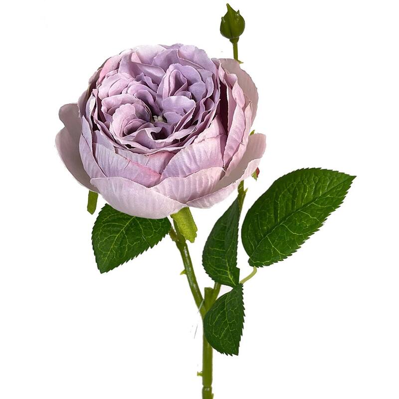 Lavender English Garden Rose Artificial Flower