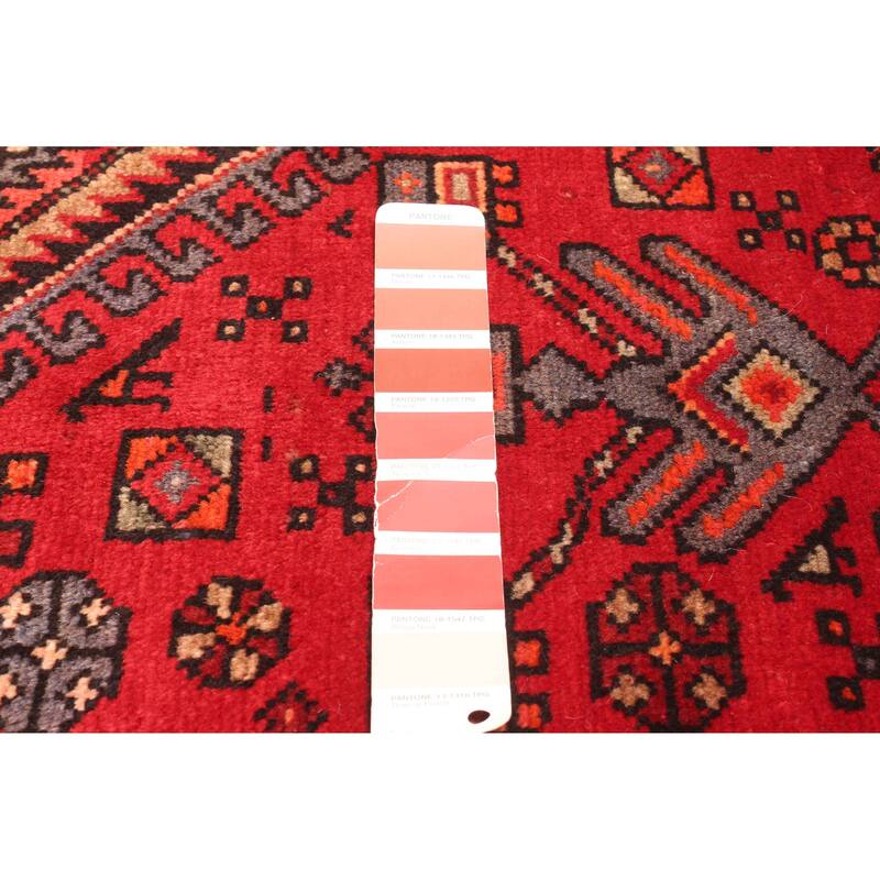 ECARPETGALLERY Hand-knotted Andelz Red Wool Rug - 4'4 x 6'9