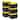 IRIS USA® Buckled Clear Box 60 Qt Buckle Lid - Yellow - Set of 6