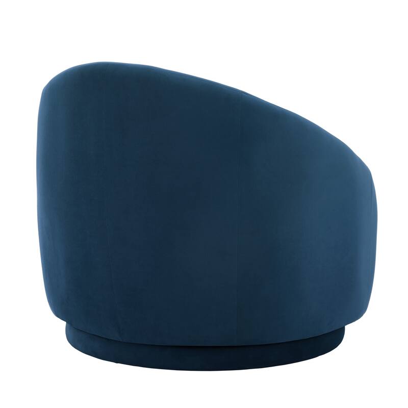 35" Wide 360-Degree Swivel Accent Barrel Chair