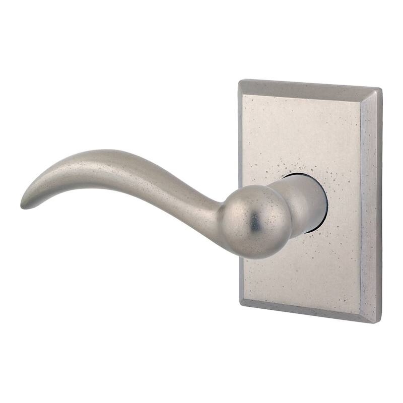 Baldwin Arch Keyed Entry Single Cylinder Leverset with Rustic Square