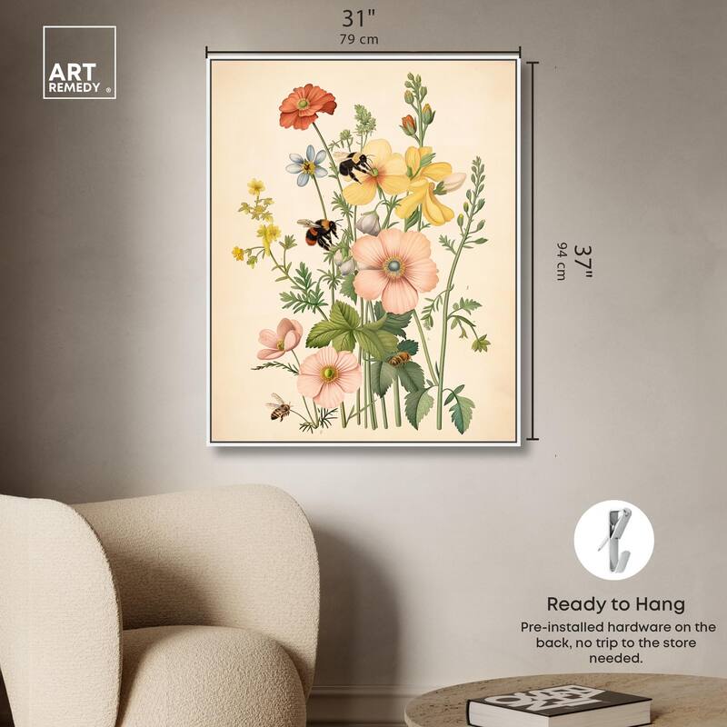 Pollinator Portrait I Canvas by Art Remedy