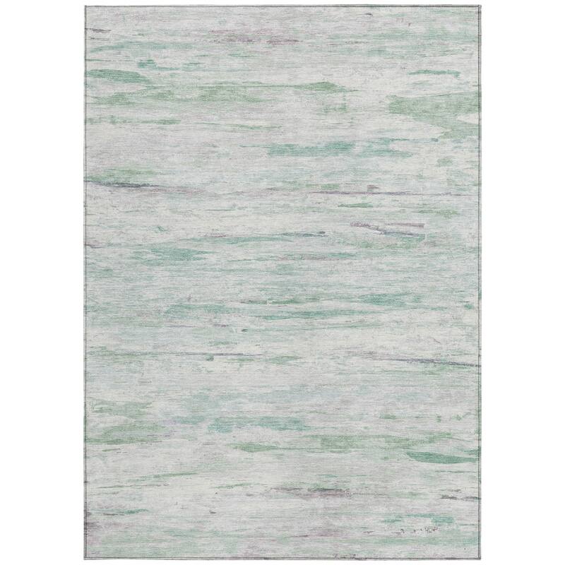 HomeRoots Abstract Transitional Rectangle Outdoor Rug