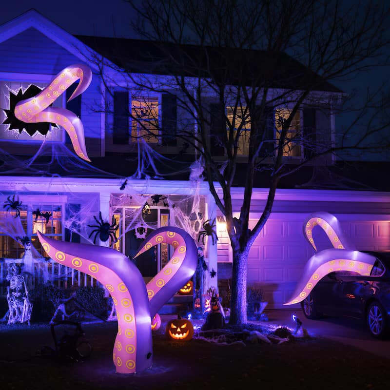 Costway 6.5 Ft Inflatable Tentacles Blow up Octopus Legs Window - as pic shows - See Details