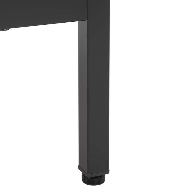 SAFAVIEH Lylia 2-Drawer 2-Shelf Entertainment Media Stand (Fits up to 65" Flatscreen TV) - 60.4 in. x 15.6 in. x 24.8 in.
