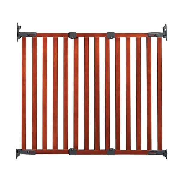 43/" x 31/" Kidco Angle Mount Wood Safeway Wall Mounted Pet Gate Cherry 28.5/"