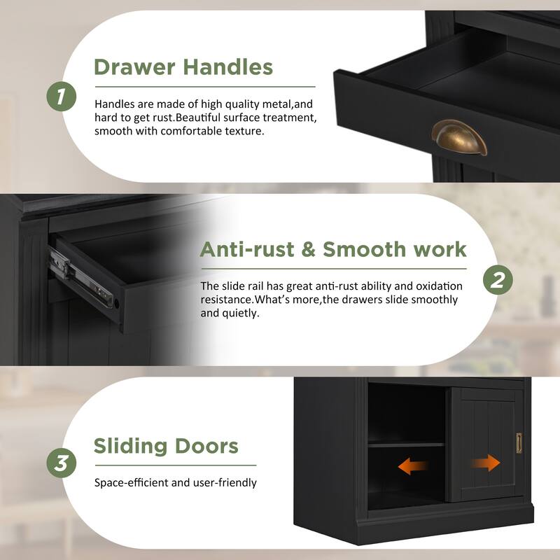 83.4" Modern LED Bookshelf with Sliding Doors & Open Shelves - Space-Saving Storage Bookcase for Living Room and Home Office