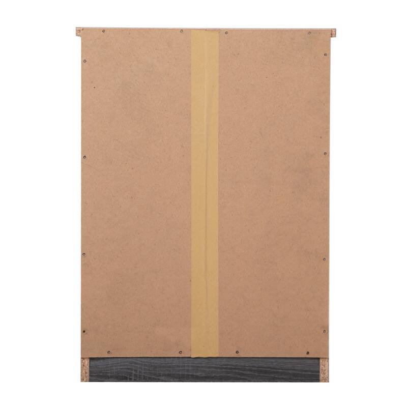 3 Drawer Gray Nightstand, 24 Inch Sleek Bedside Table with Compact Design and Ample Storage