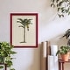 preview thumbnail 78 of 137, UA CH British Palms III -Framed Print w/glass-Cherry Red