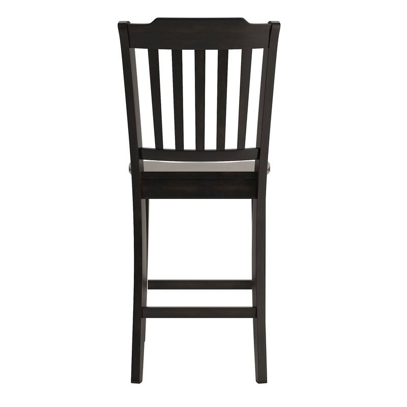 Eleanor Slat Back Wood Counter Chairs (Set of 2) by iNSPIRE Q Classic