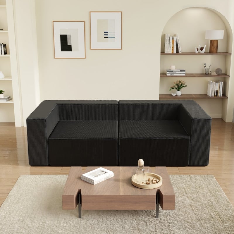 Corduroy Module Comfortable Compression Sofa