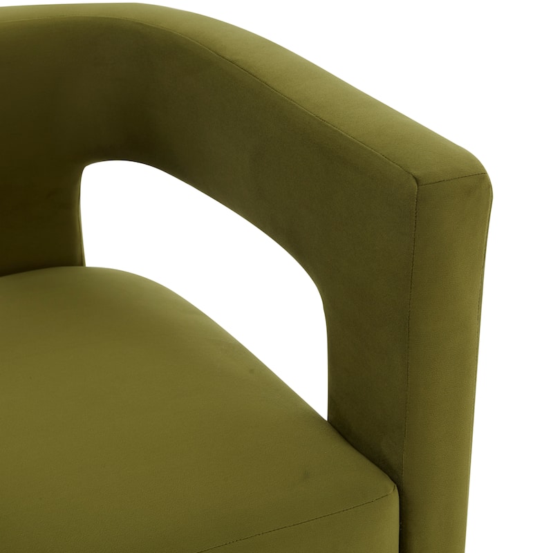 SAFAVIEH Couture Deandre Cut Out Accent Chair (Fully Assembled) - 24.8 IN W x 20.8 IN D x 26.8 IN H