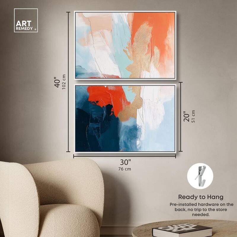 Bold and Bright II Canvas Set of 2 by Art Remedy