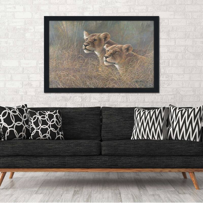 "Sisters of the Serengeti" by Ruane Manning Print on Acrylic