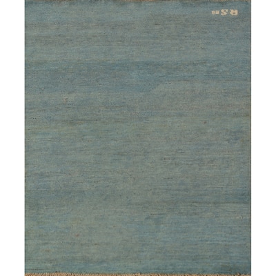 Stripe Gabbeh Oriental Foyer Rug Hand-Knotted Wool Carpet - 2'3" x 4'3"