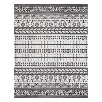 Gertmenian Paseo Burke Bohemian Striped Polypropylene Flatweave Indoor/ Outdoor Area Rug