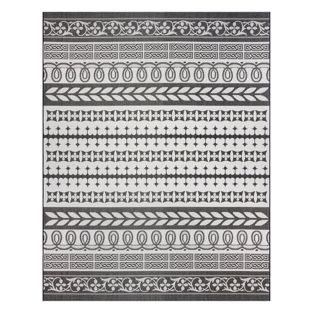Gertmenian Paseo Burke Bohemian Striped Polypropylene Flatweave Indoor/ Outdoor Area Rug