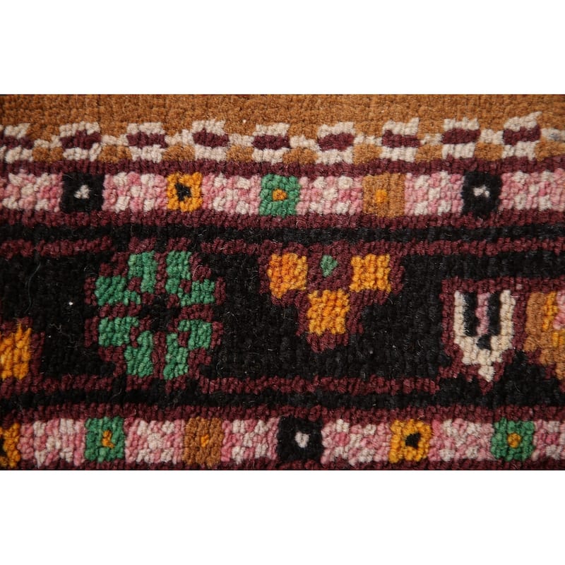 Geometric Kazak Accent Rug Handmade Traditional Wool Carpet - 3'0"x 5'0"