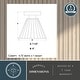 preview thumbnail 6 of 9, Vaxcel Lighting C0322 Dalton 8" Wide Semi-Flush Ceiling Fixture /