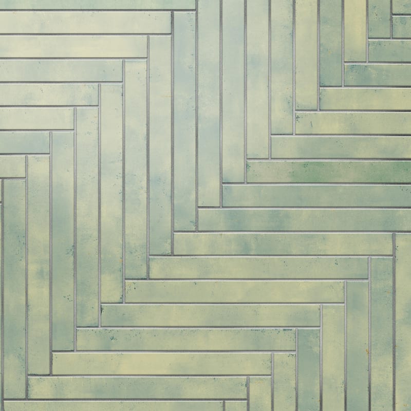 Merola Tile Phoenix Aquamarine 1-7/8" x 17-3/4" Porcelain Floor and Wall Tile