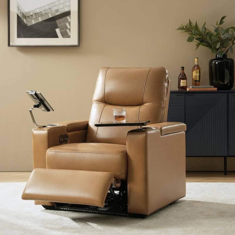 Lothaire Genuine Leather Recliner by HULALA HOME