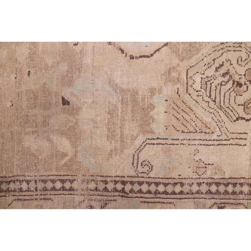 ECARPETGALLERY Hand-knotted Antalya Vintage Brown Wool Rug - 4'0 x 6'1