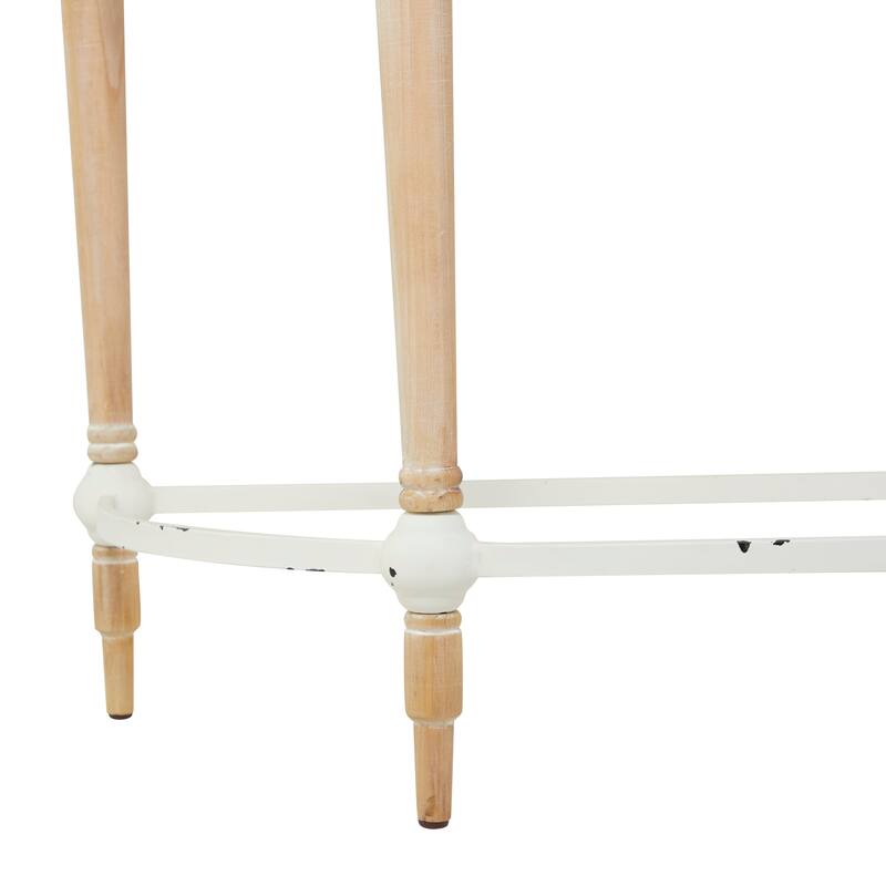 Brown Wood Modern Farmhouse Console Table - 31 x 44 x 16