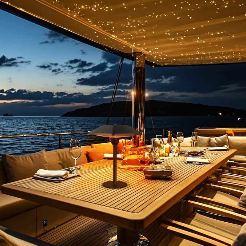 1500W Electric Tabletop Patio Heater, Infrared Electric Outdoor Heater, Portable Heater 5100 BTU