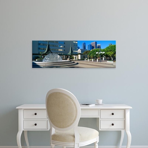 Easy Art Prints Panoramic Images's 'Civic Center East, Los Angeles, California' Premium Canvas Art