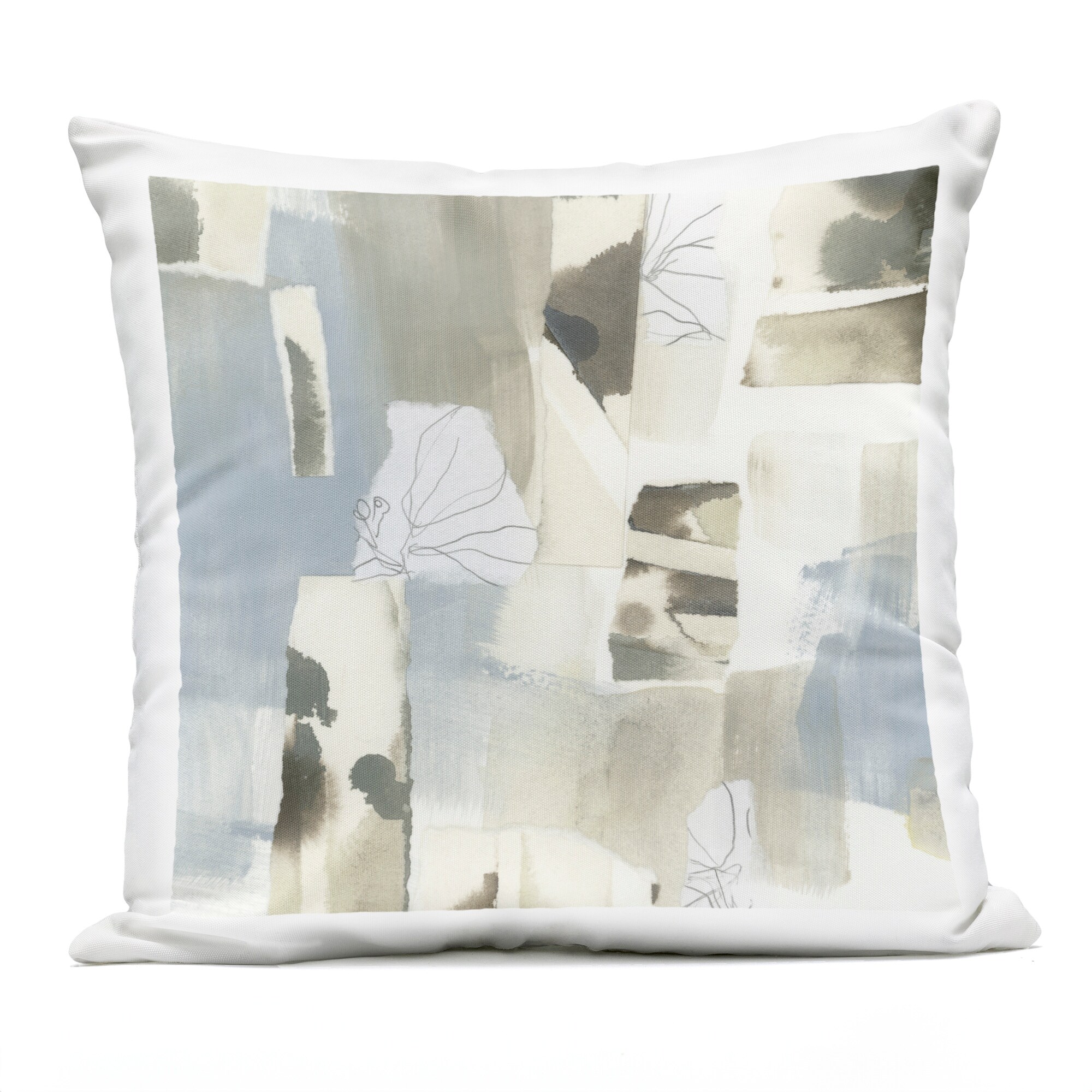 Stupell Subtle Paper Waterfall Printed Outdoor Throw Pillow Design by June Erica Vess