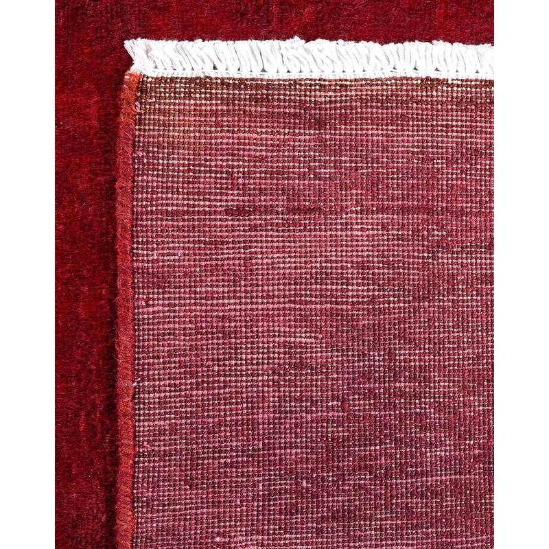 Vibrance, One-of-a-Kind Hand-Knotted Area Rug - Red, 4' 2" x 6' 0" - 4' 2" x 6' 0"