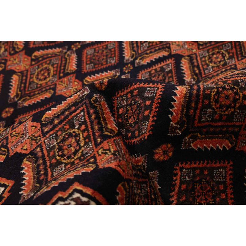 ECARPETGALLERY Hand-knotted Baluch Dark Navy Wool Rug - 2'11 x 6'0