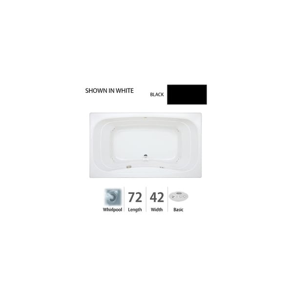 Jacuzzi Sig7242 Wcr 2hx 72 X 42 Signa Drop In Comfort Whirlpool Bathtub W Basic Controls Heater Center Drain Right Pump