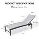 preview thumbnail 15 of 73, Outdoor All-Weather Patio Chaise Lounge Chairs Sun Lounger with Adjustable Backrest