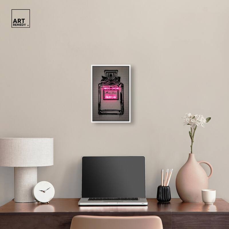 Miss Neon Dream Canvas by Art Remedy