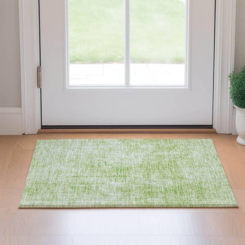 Premium Washable Super Soft Solid Ombre Mayfield Rug - Aloe - 1' 8" x 2' 6" - Rectangle